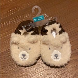 Baby Boy Bear Crib Shoes